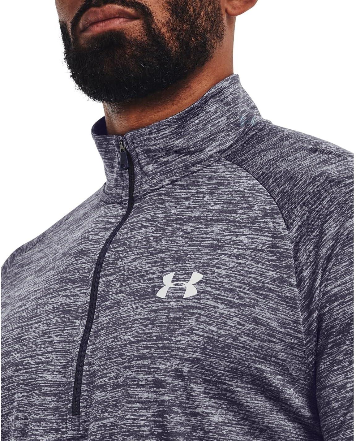 image:imageUnder Armour Mens Tech 20 Zip559 Tempered Steel Mod Gray White