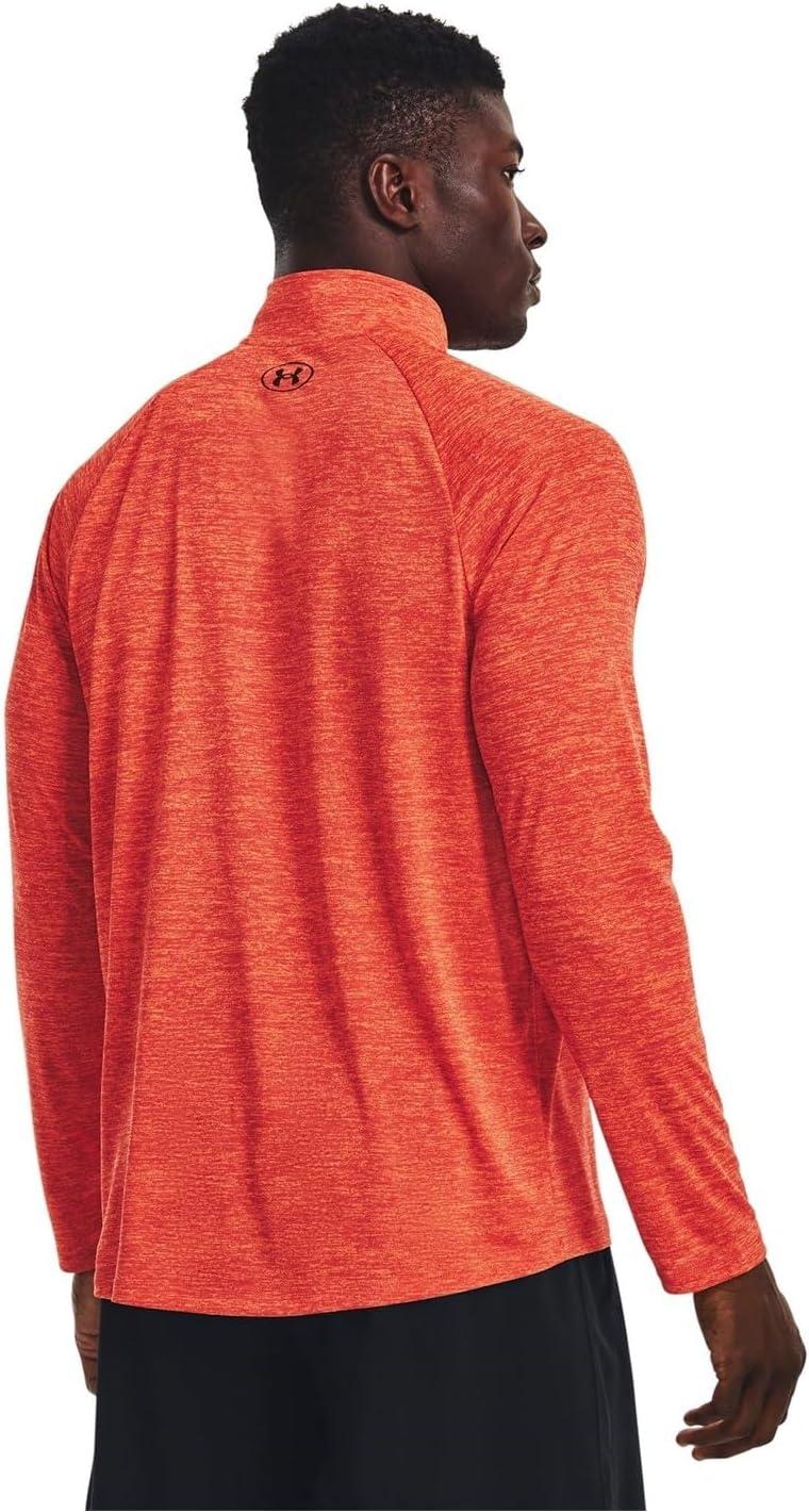 image:imageUnder Armour Mens Tech 20 Zip877 After Burn Orange Blast Black