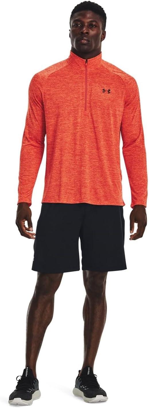image:imageUnder Armour Mens Tech 20 Zip877 After Burn Orange Blast Black