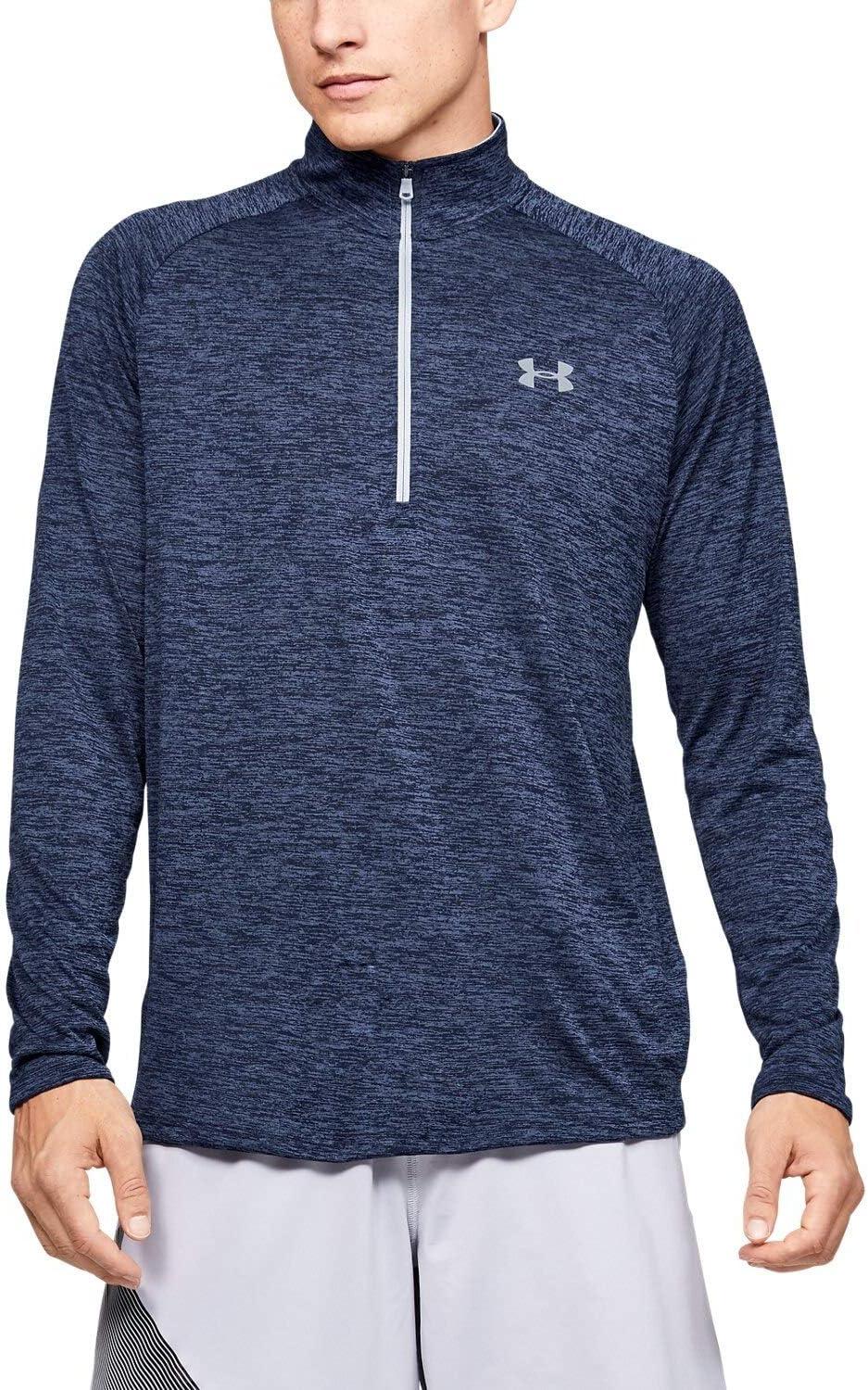 image:imageUnder Armour Mens Tech 20 ZipBlue Ink 497Mod Gray