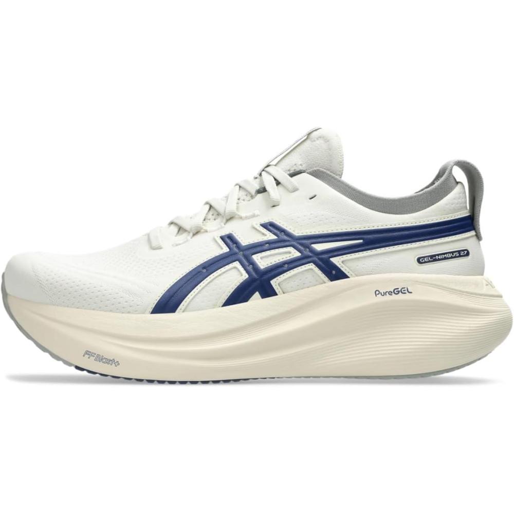 image:imageASICS Mens GelNimbus 27 Running ShoesBirchIndigo Blue