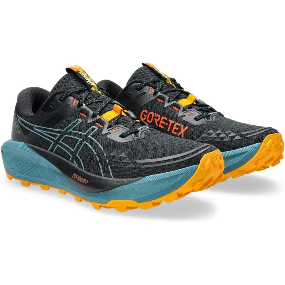image:imageASICS Mens GelNimbus 27 Running ShoesBlack Atlantis Blue