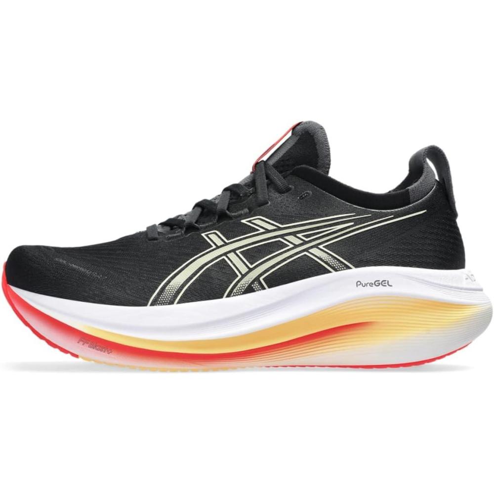 image:imageASICS Mens GelNimbus 27 Running ShoesBlackKhaki
