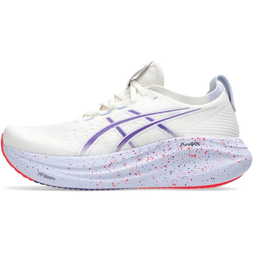 image:imageASICS Mens GelNimbus 27 Running ShoesCreamEdo Purple