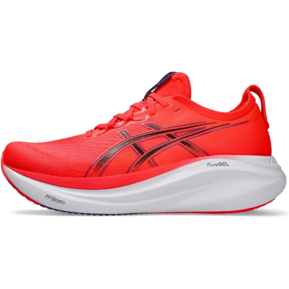 image:imageASICS Mens GelNimbus 27 Running ShoesFlash RedBlack