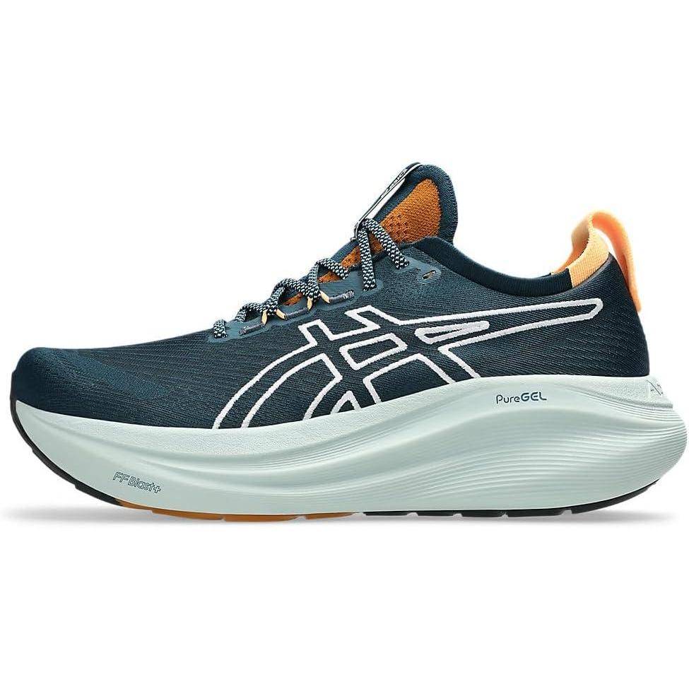 image:imageASICS Mens GelNimbus 27 Running ShoesNature Bathing Tranquil Teal