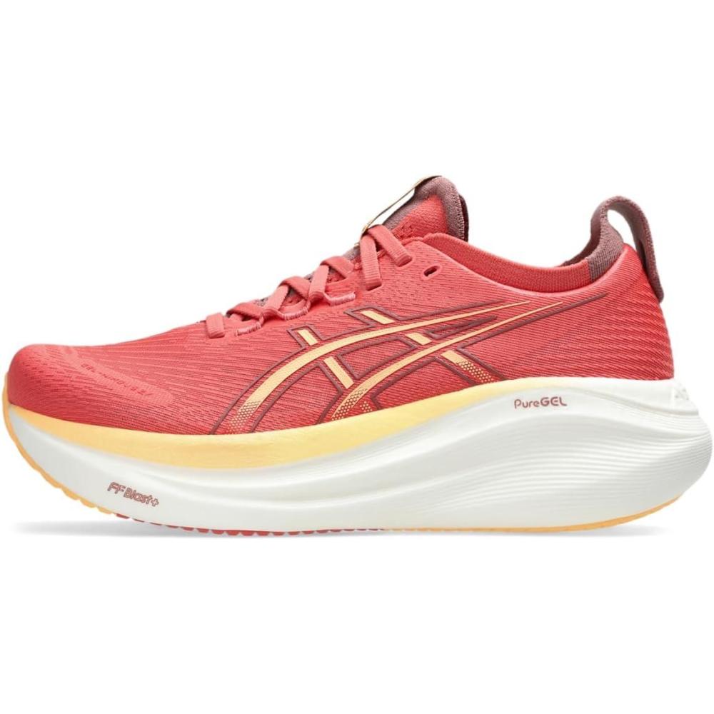 image:imageASICS Womens GelNimbus 27 Running ShoeDark Pink ClayOrange Glow