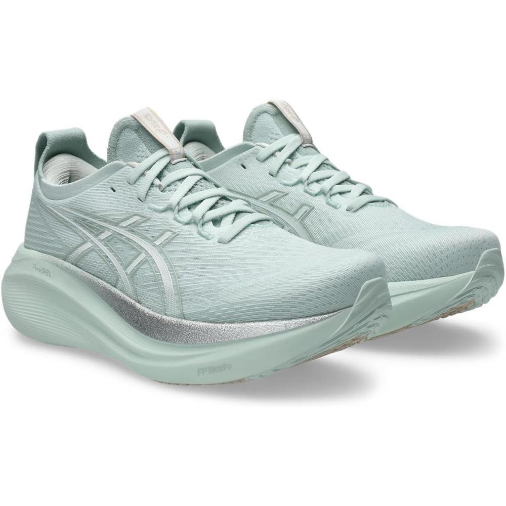 image:imageASICS Womens GelNimbus 27 Running ShoePure Aqua White