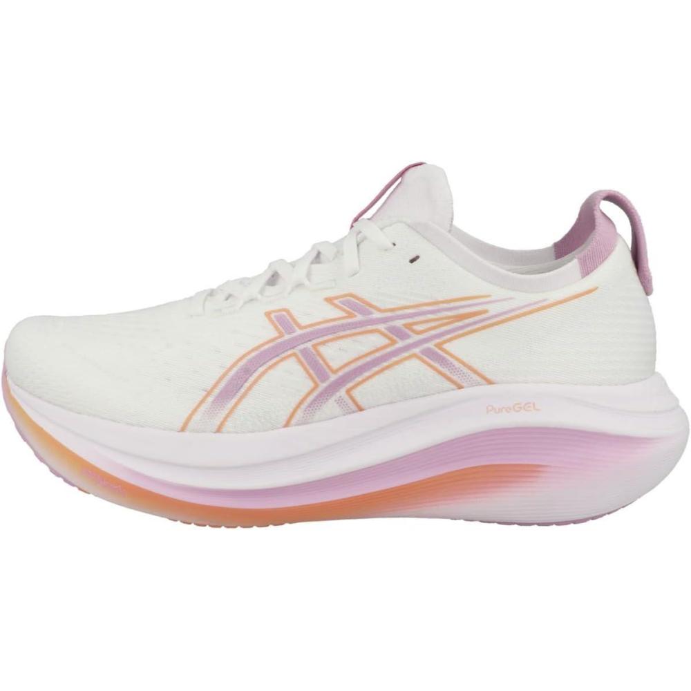 image:imageASICS Womens GelNimbus 27 Running ShoeWhite Light Ube 1012b753 101
