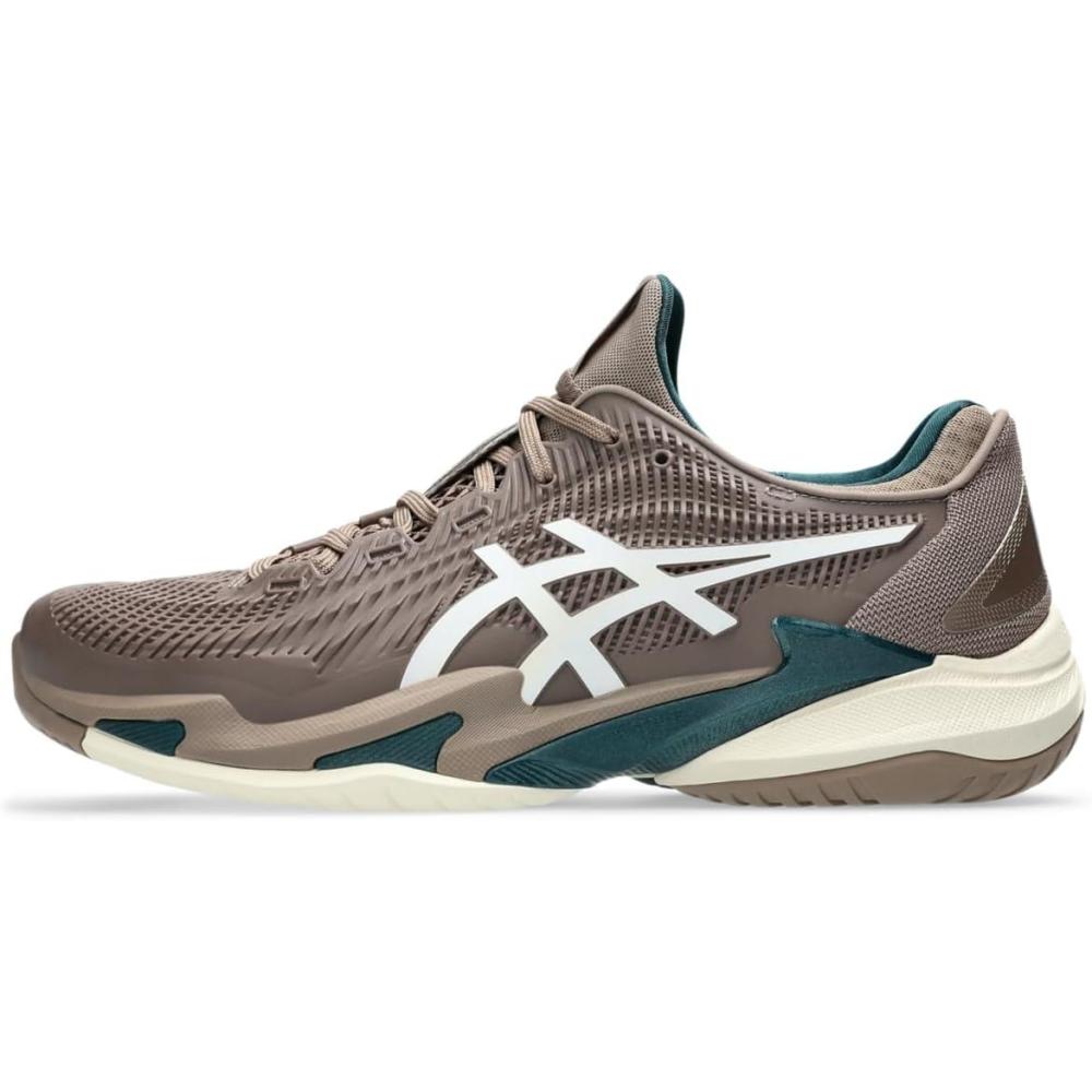 image:imageAsics Mens Court FlyteFoam 3 Tennis ShoesTaupe GreyWhite