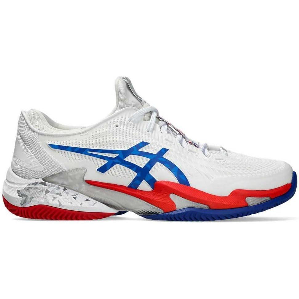 image:imageAsics Mens Court FlyteFoam 3 Tennis ShoesWhite Asics Blue