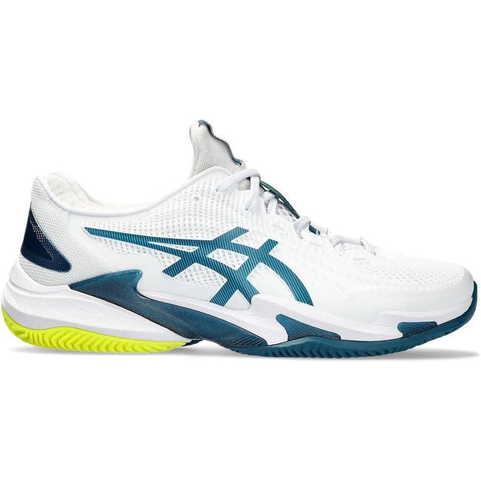 image:imageAsics Mens Court FlyteFoam 3 Tennis ShoesWhite Grey Blue