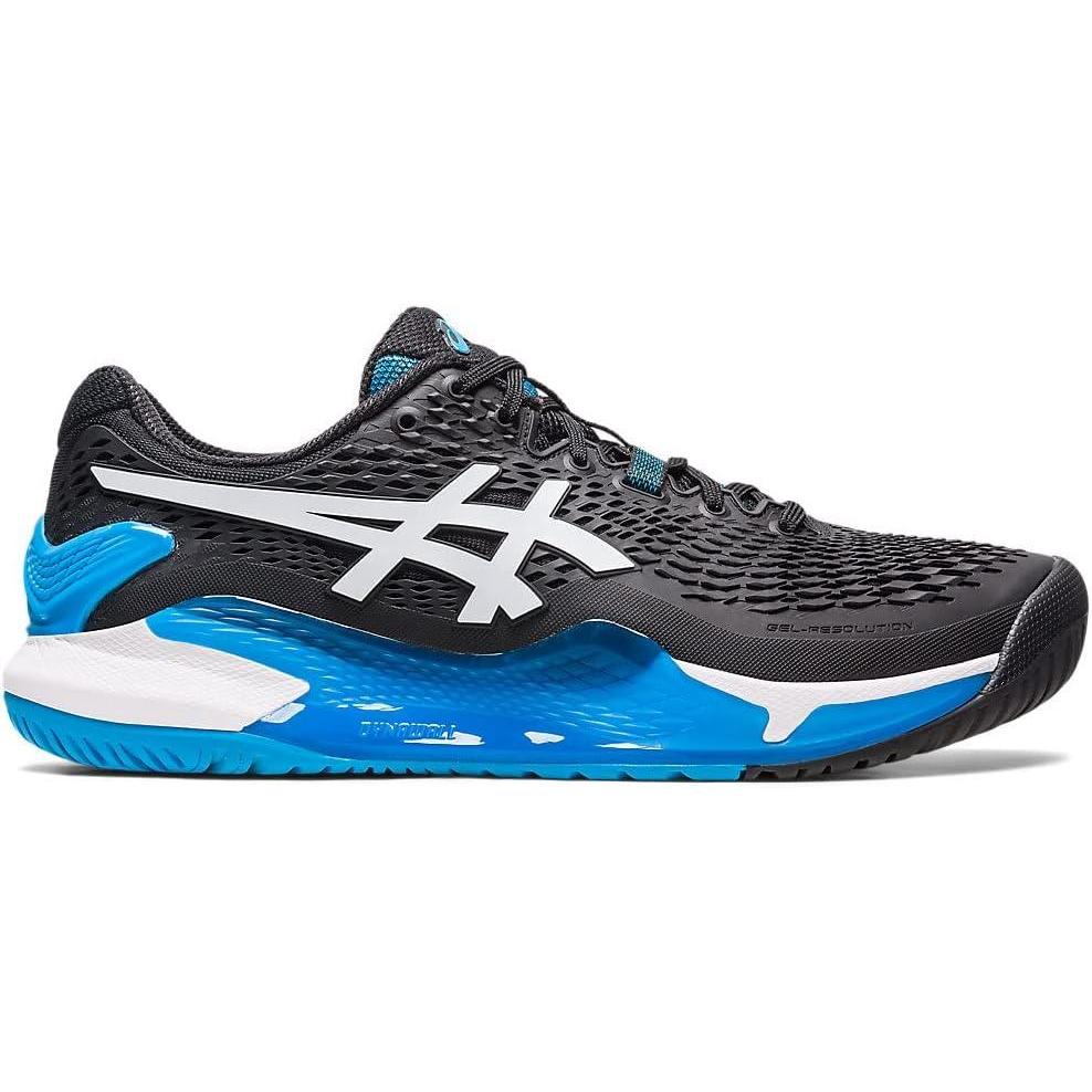 image:imageAsics Mens GelResolution 9 Tennis ShoesBlackWhite