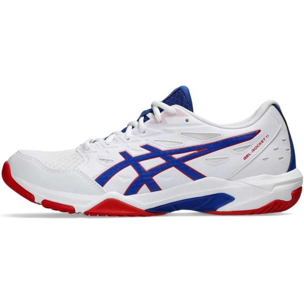 image:imageAsics Mens GelRocket 11 Volleyball ShoesWhiteAsics Blue