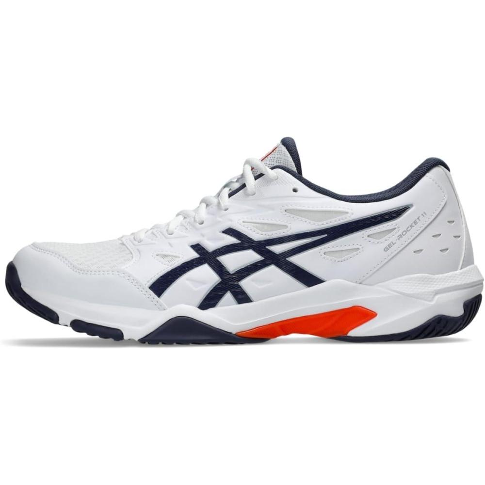 image:imageAsics Mens GelRocket 11 Volleyball ShoesWhiteIndigo Fog