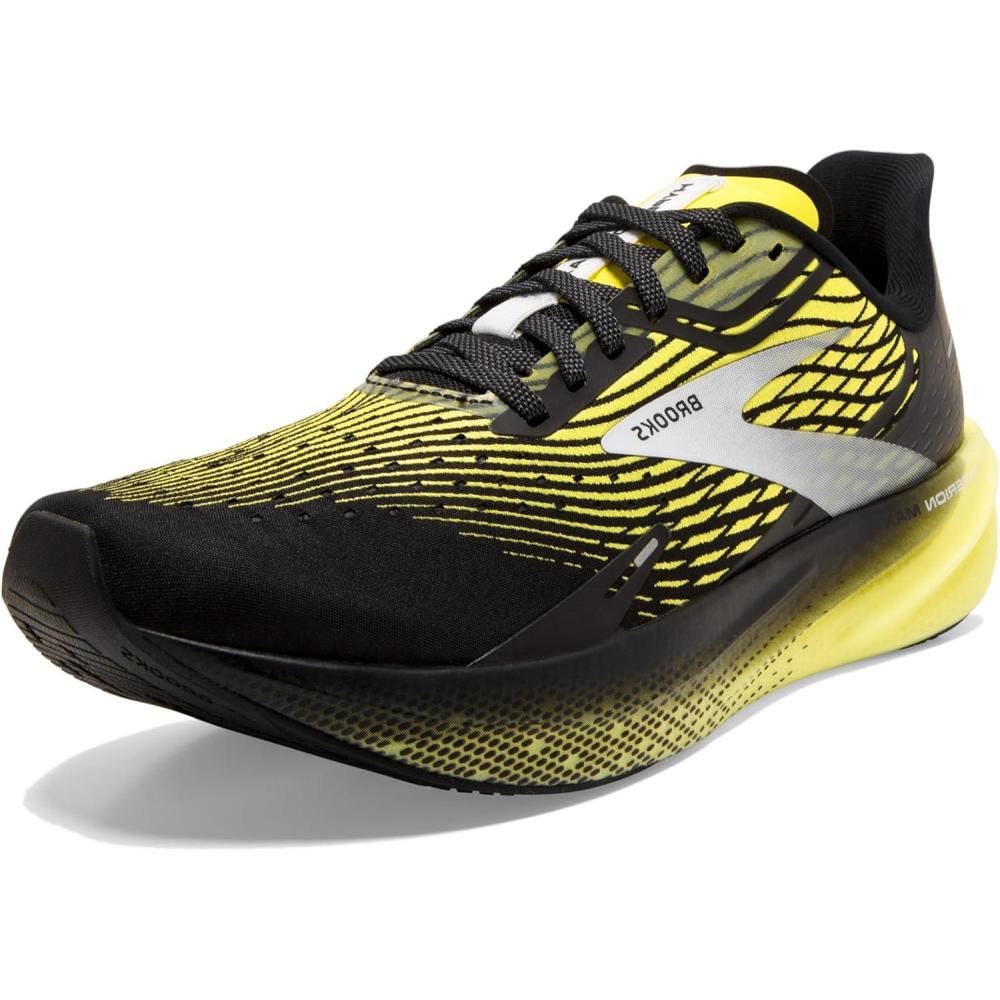 image:imageBrooks Mens Hyperion Max Neutral Running ShoeBlackBlazing YellowWhite