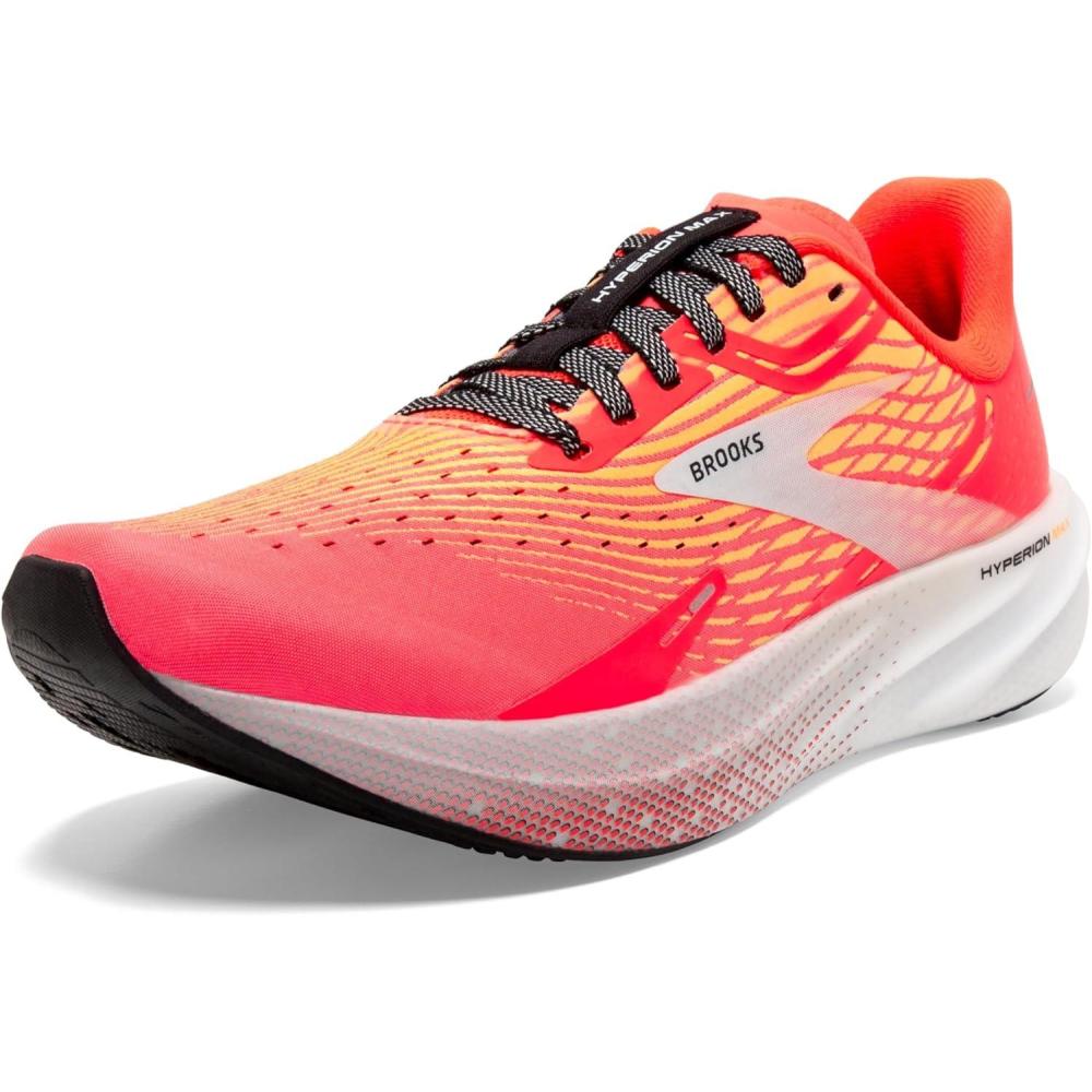 image:imageBrooks Mens Hyperion Max Neutral Running ShoeFiery CoralOrange PopBlue