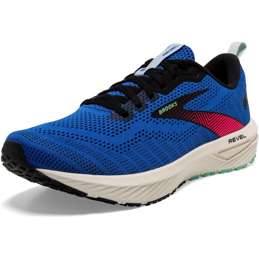 image:imageBrooks Mens Revel 6 Neutral Running ShoeVictoria BlueBlackSpring Bud