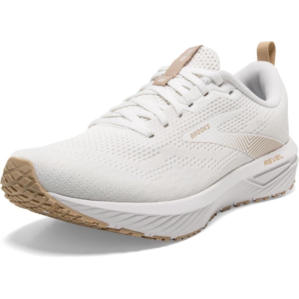 image:imageBrooks Mens Revel 6 Neutral Running ShoeWhiteKhaki