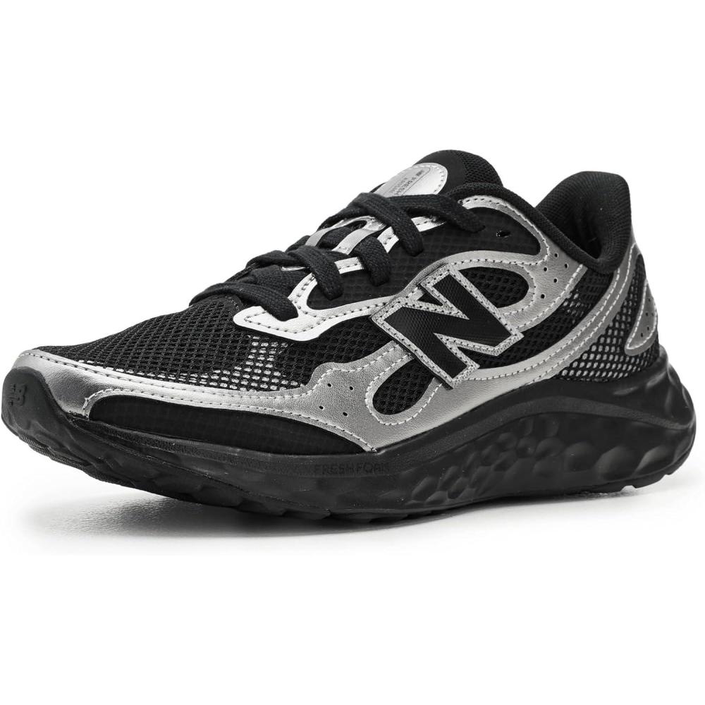 image:imageNew Balance Womens Fresh Foam Arishi V4 Running ShoeBlackDark Silver Metallic0
