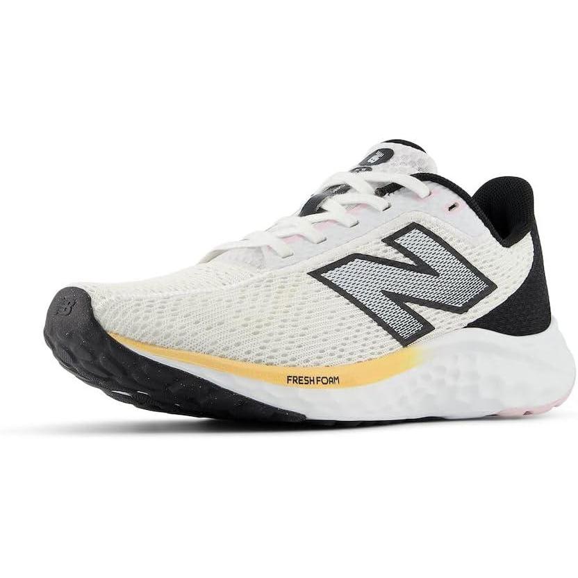 image:imageNew Balance Womens Fresh Foam Arishi V4 Running ShoeWhiteBlackPeach Blossom