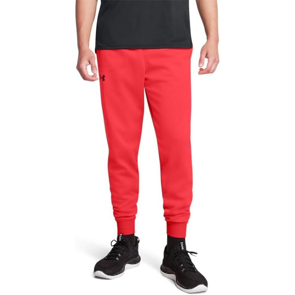 image:imageUnder Armour Mens Armour Fleece Joggers713 Racer Red Black