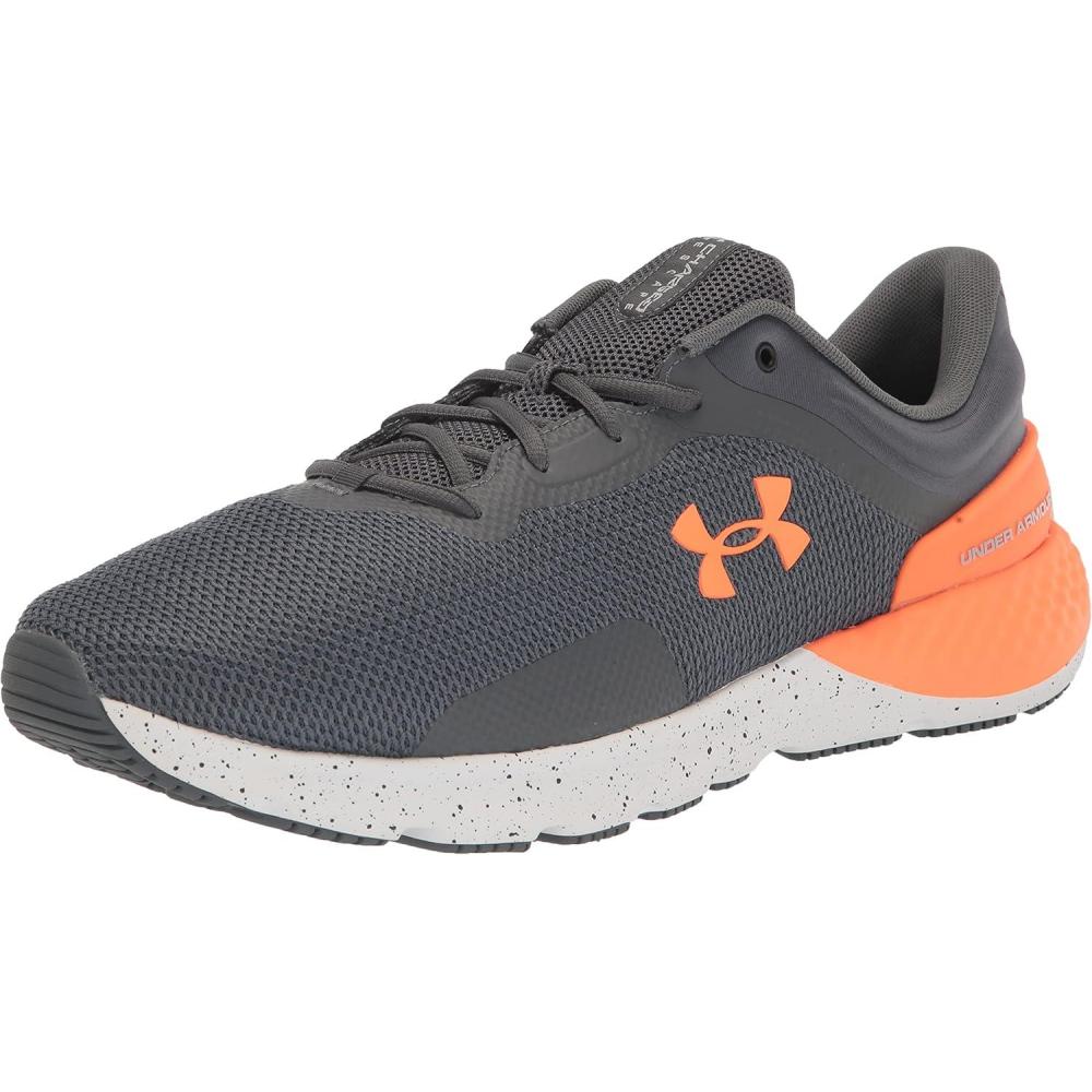 image:imageUnder Armour Mens Charged Escape 4 Running Shoe101 Pitch GrayWhiteOrange Blast