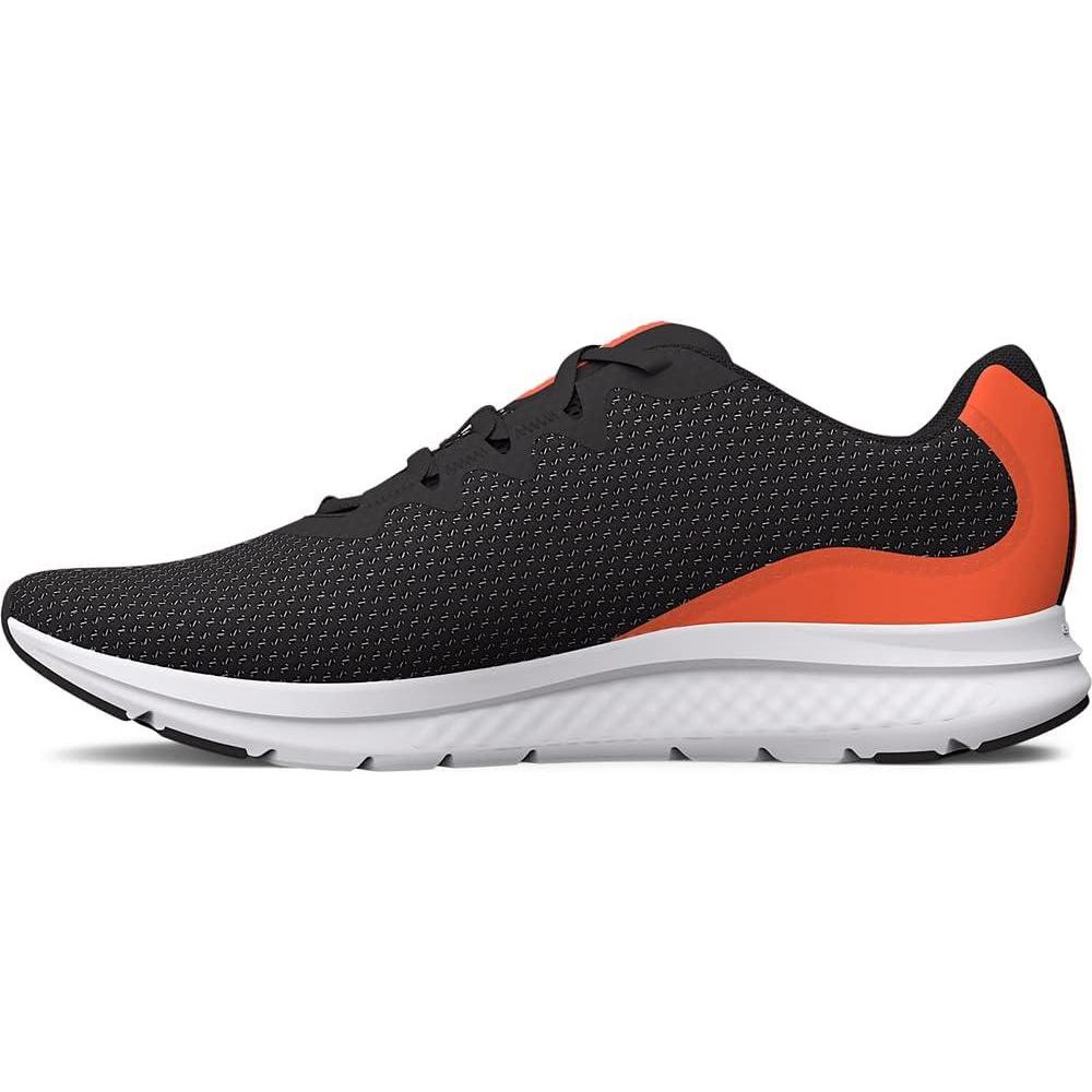 image:imageUnder Armour Mens Charged Impulse 3Running Shoe105 Jet GrayPanic OrangePanic Orange