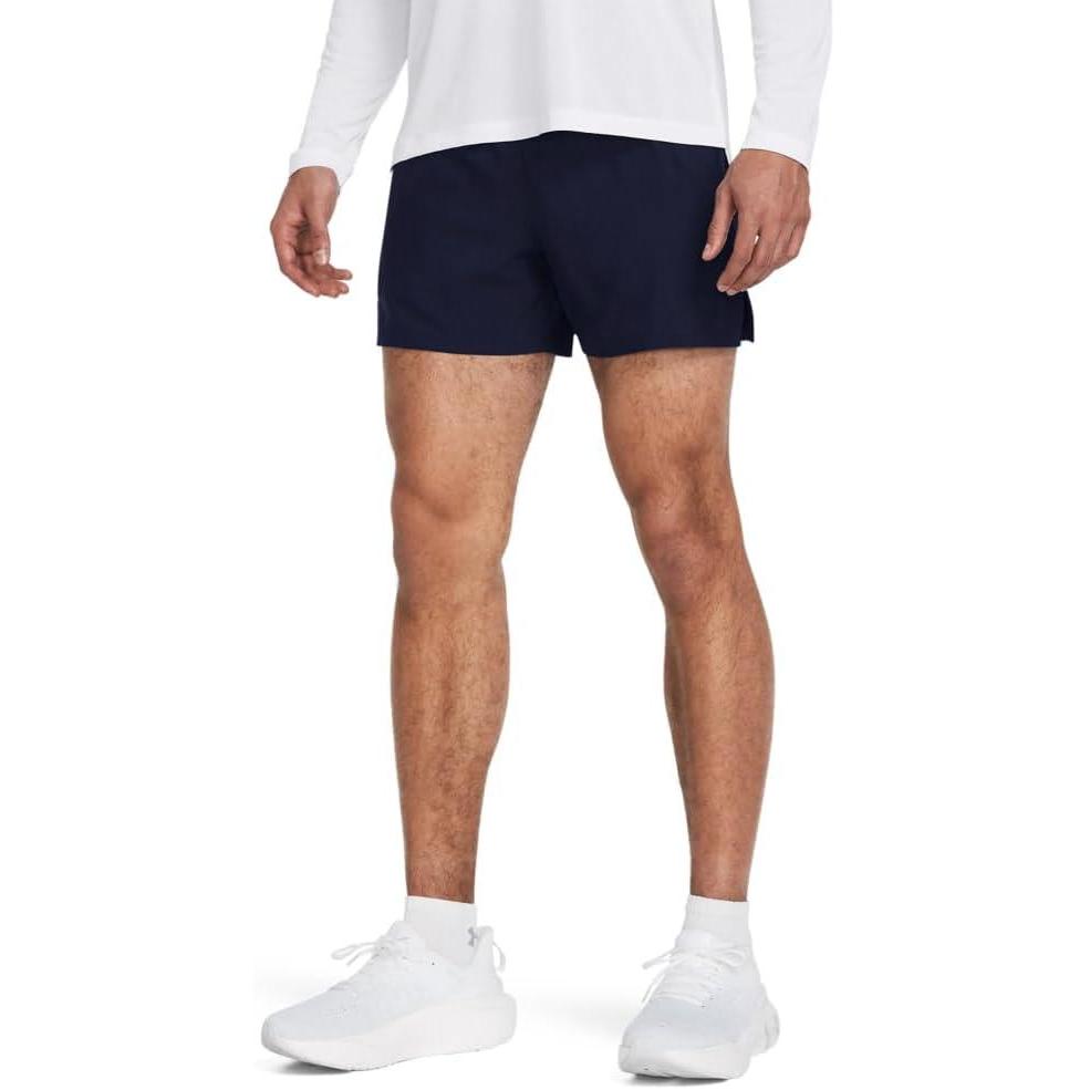 image:imageUnder Armour Mens Launch Run 5 Shorts410 Midnight Navy Midnight Navy Reflective