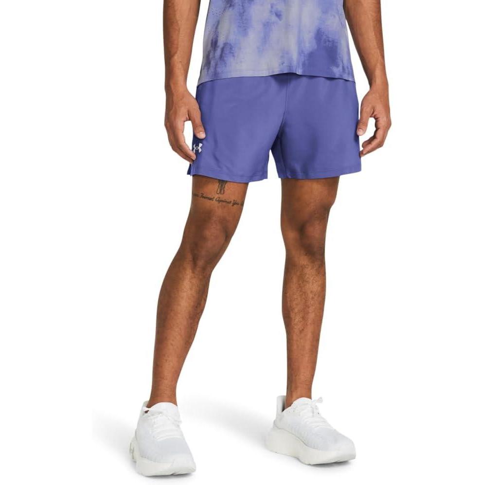 image:imageUnder Armour Mens Launch Run 5 Shorts561 Starlight Starlight Reflective