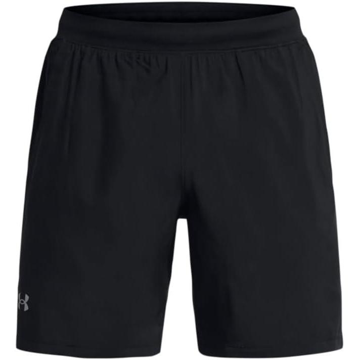 image:imageUnder Armour Mens Launch Stretch Woven 2in1 Shorts001 Black Black Reflective