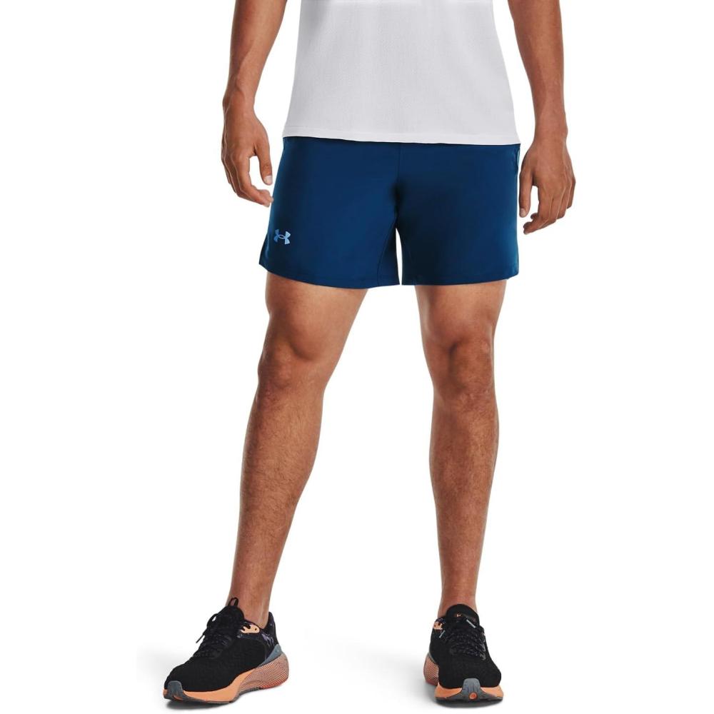 image:imageUnder Armour Mens Launch Stretch Woven 2in1 Shorts426 Varsity Blue Varsity Blue Reflective