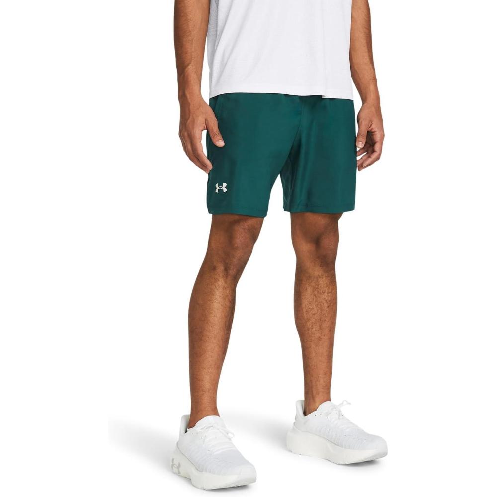 image:imageUnder Armour Mens Launch Stretch Woven 2in1 Shorts449 Hydro Teal Hydro Teal Reflective