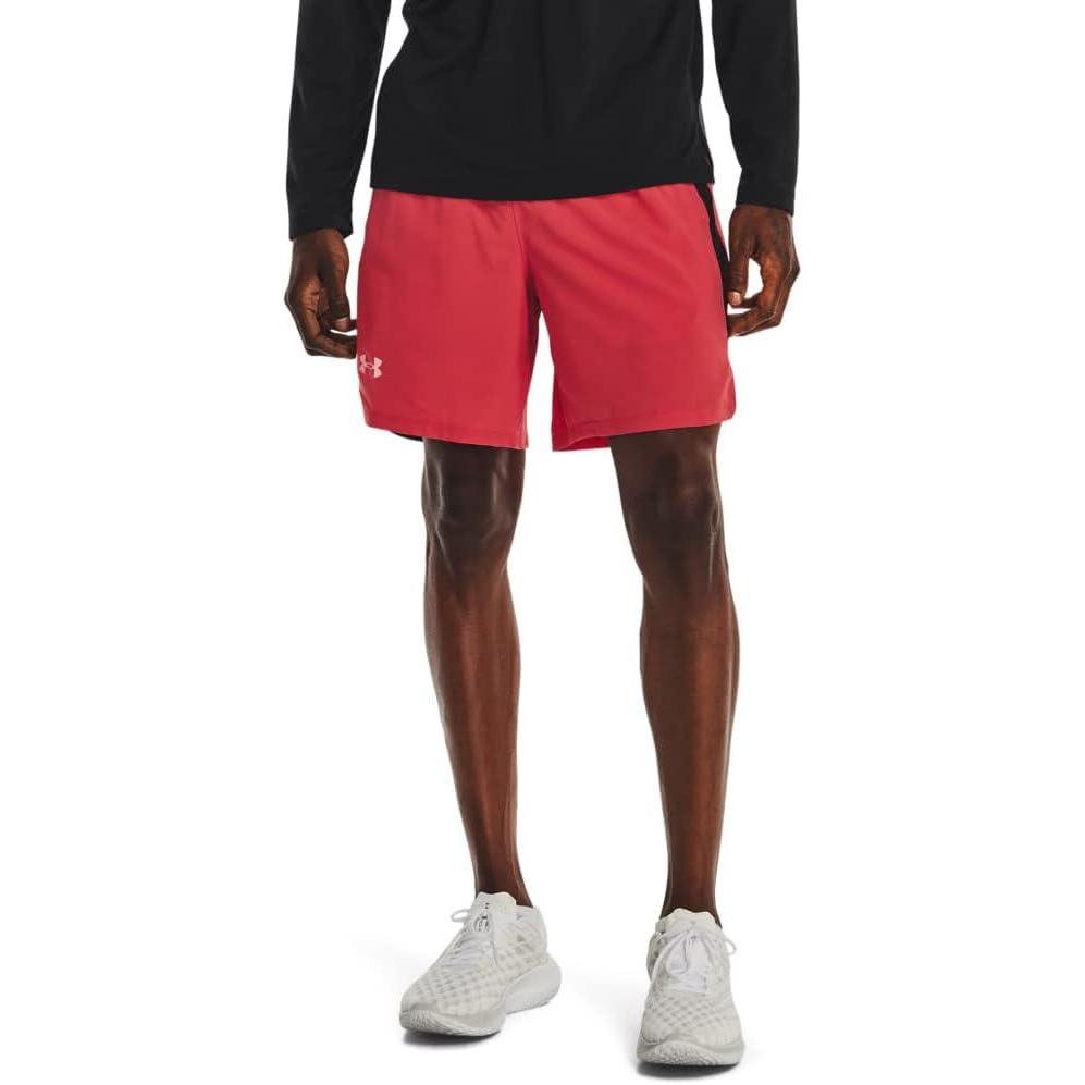image:imageUnder Armour Mens Launch Stretch Woven 2in1 Shorts638 Chakra Black Reflective