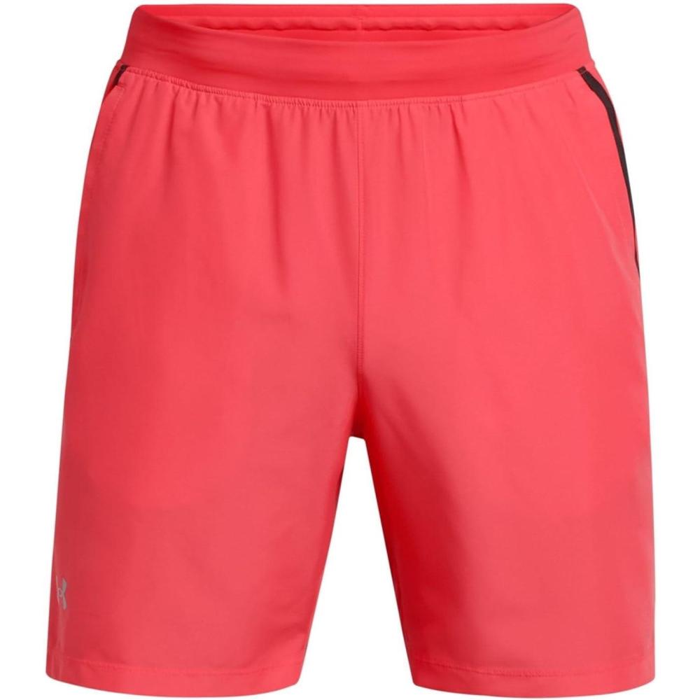 image:imageUnder Armour Mens Launch Stretch Woven 2in1 Shorts713 Racer Red Black Reflective