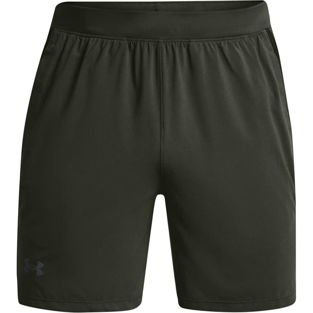 image:imageUnder Armour Mens Launch Stretch Woven 2in1 ShortsBaroque GreenReflective