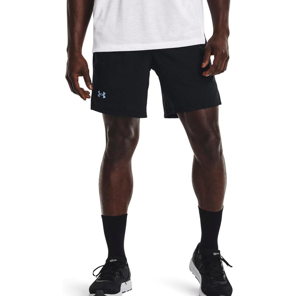 image:imageUnder Armour Mens Launch Stretch Woven 2in1 ShortsBlack 005Reflective
