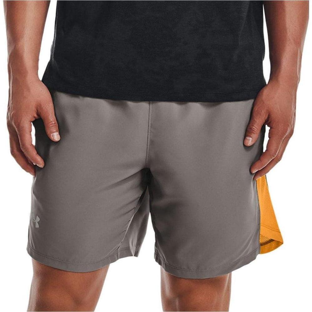 image:imageUnder Armour Mens Launch Stretch Woven 2in1 ShortsConcrete 066Reflective