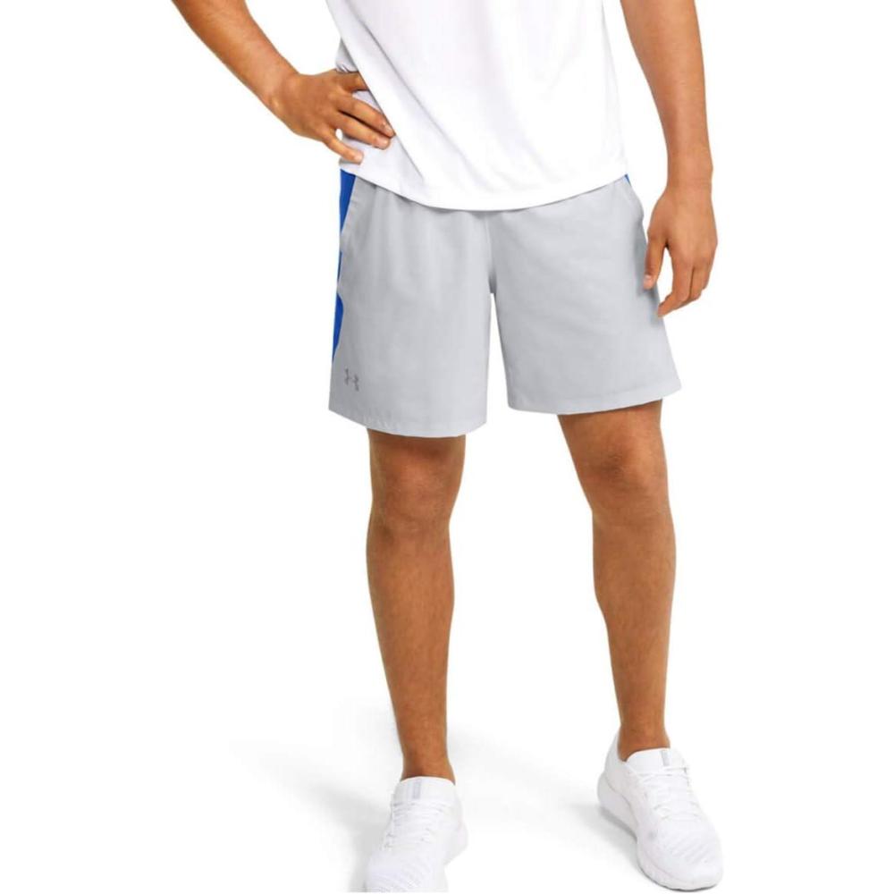 image:imageUnder Armour Mens Launch Stretch Woven 2in1 ShortsHalo Gray 017Reflective