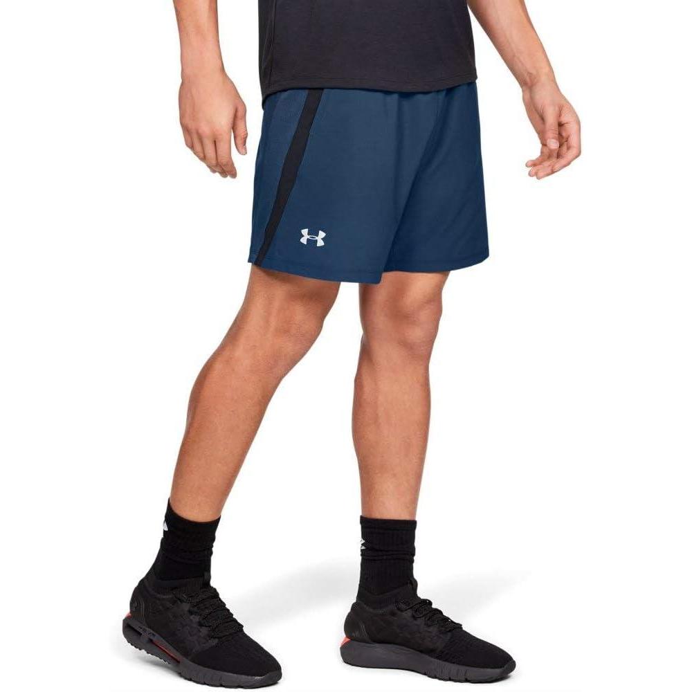 image:imageUnder Armour Mens Launch Stretch Woven 2in1 ShortsPetrol Blue Black