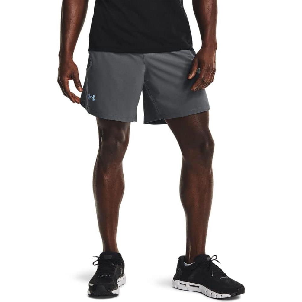 image:imageUnder Armour Mens Launch Stretch Woven 2in1 ShortsPitch Gray 012Reflective