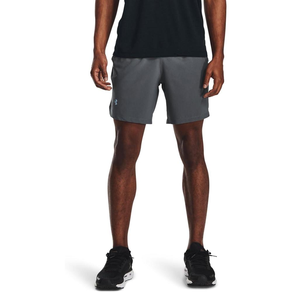 image:imageUnder Armour Mens Launch Stretch Woven 2in1 ShortsPitch GrayReflective