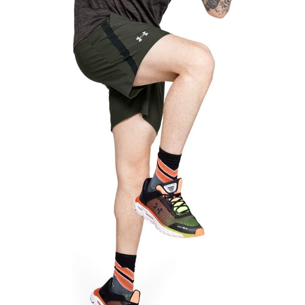 image:imageUnder Armour Mens Launch Stretch Woven 2in1 ShortsTeal Vibe Pitch Gray
