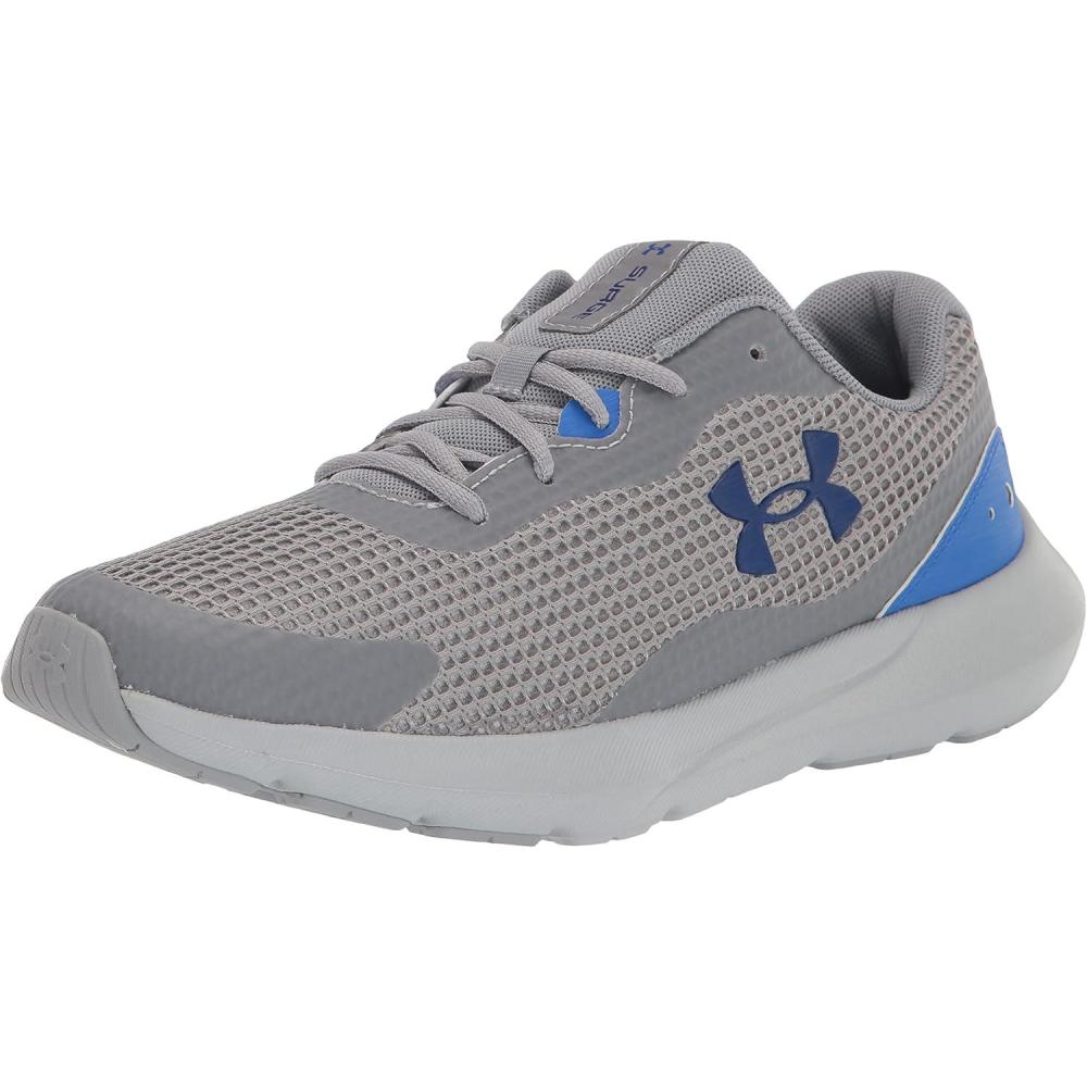image:imageUnder Armour Mens Surge 3Running Shoe101 SteelVersa BlueBauhaus Blue