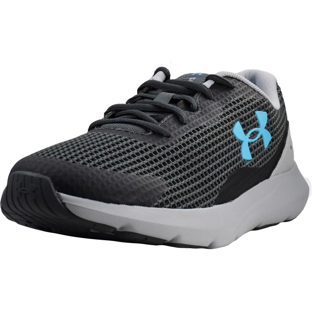 image:imageUnder Armour Mens Surge 3Running Shoe104 Pitch GrayMod GrayBlue Surf