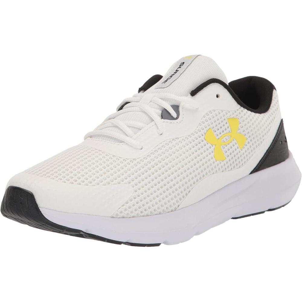 image:imageUnder Armour Mens Surge 3Running Shoe109 WhiteGravelStarfruit
