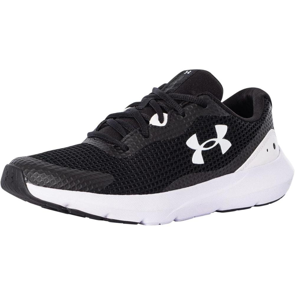 image:imageUnder Armour Mens Surge 3Running ShoeBlackWhite