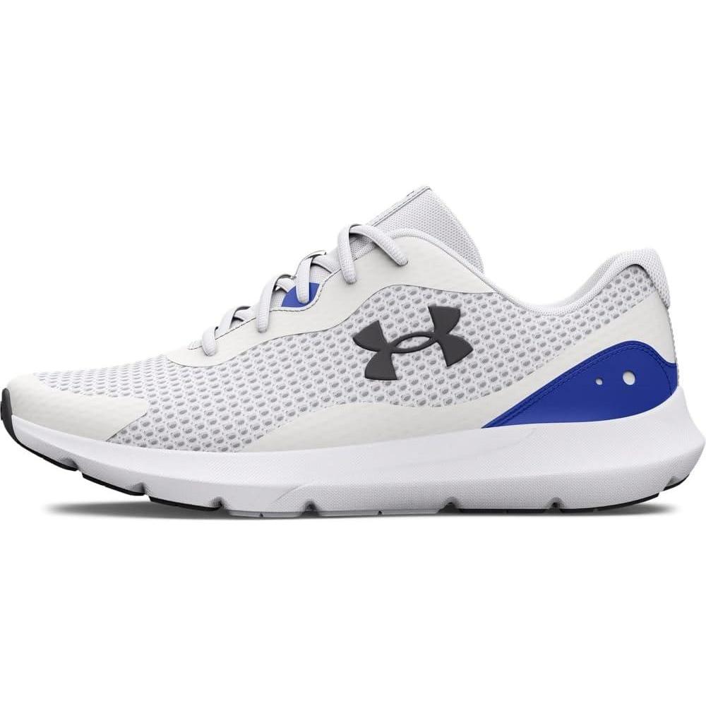 image:imageUnder Armour Mens Surge 3Running ShoeWhiteTeam RoyalJet Gray