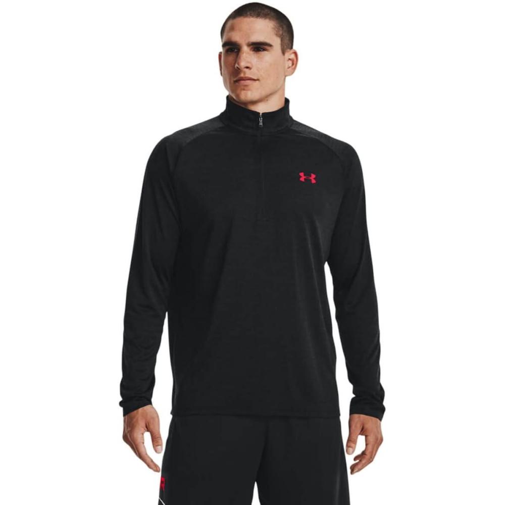 image:imageUnder Armour Mens Tech 20 Zip005 Black Radio Red