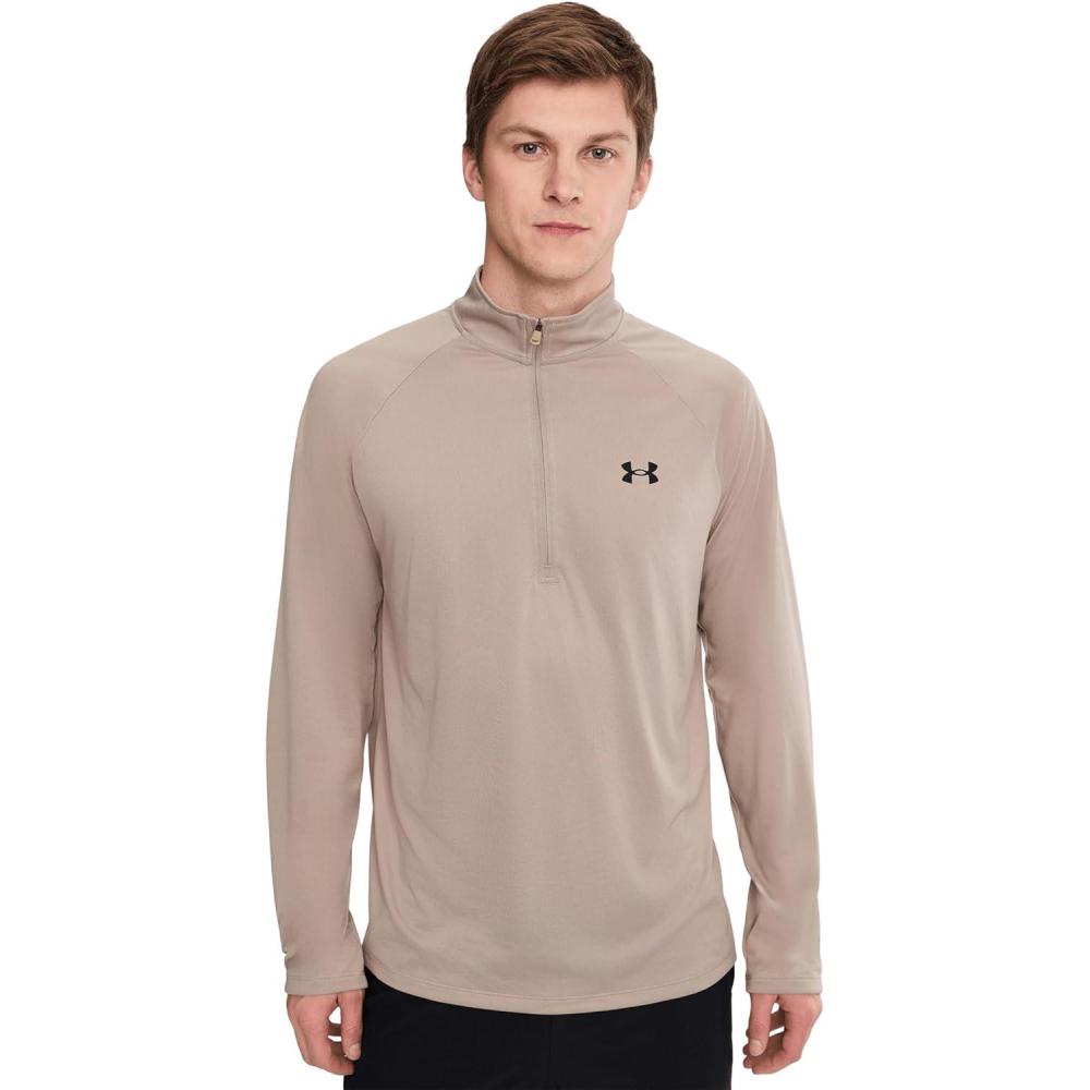 image:imageUnder Armour Mens Tech 20 Zip203 Timberwolf Taupe Black